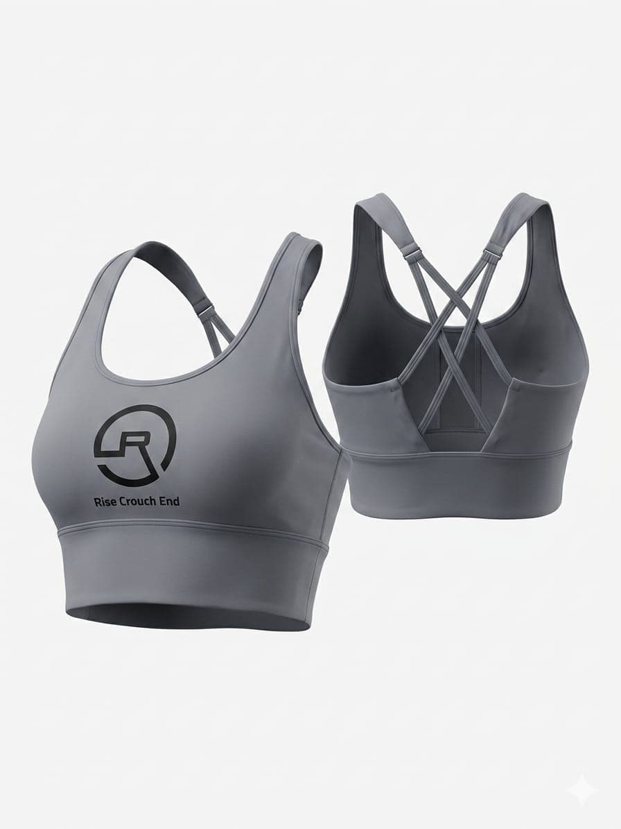 Rise studio crop top